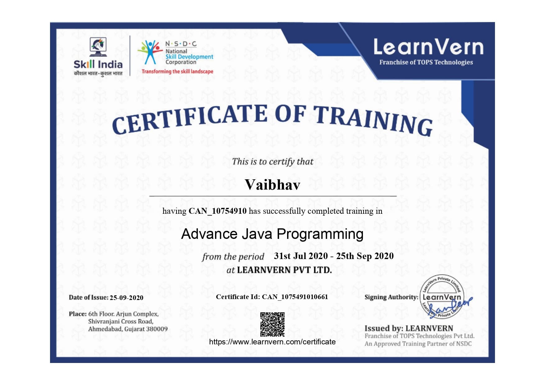 Advance Java Programing
