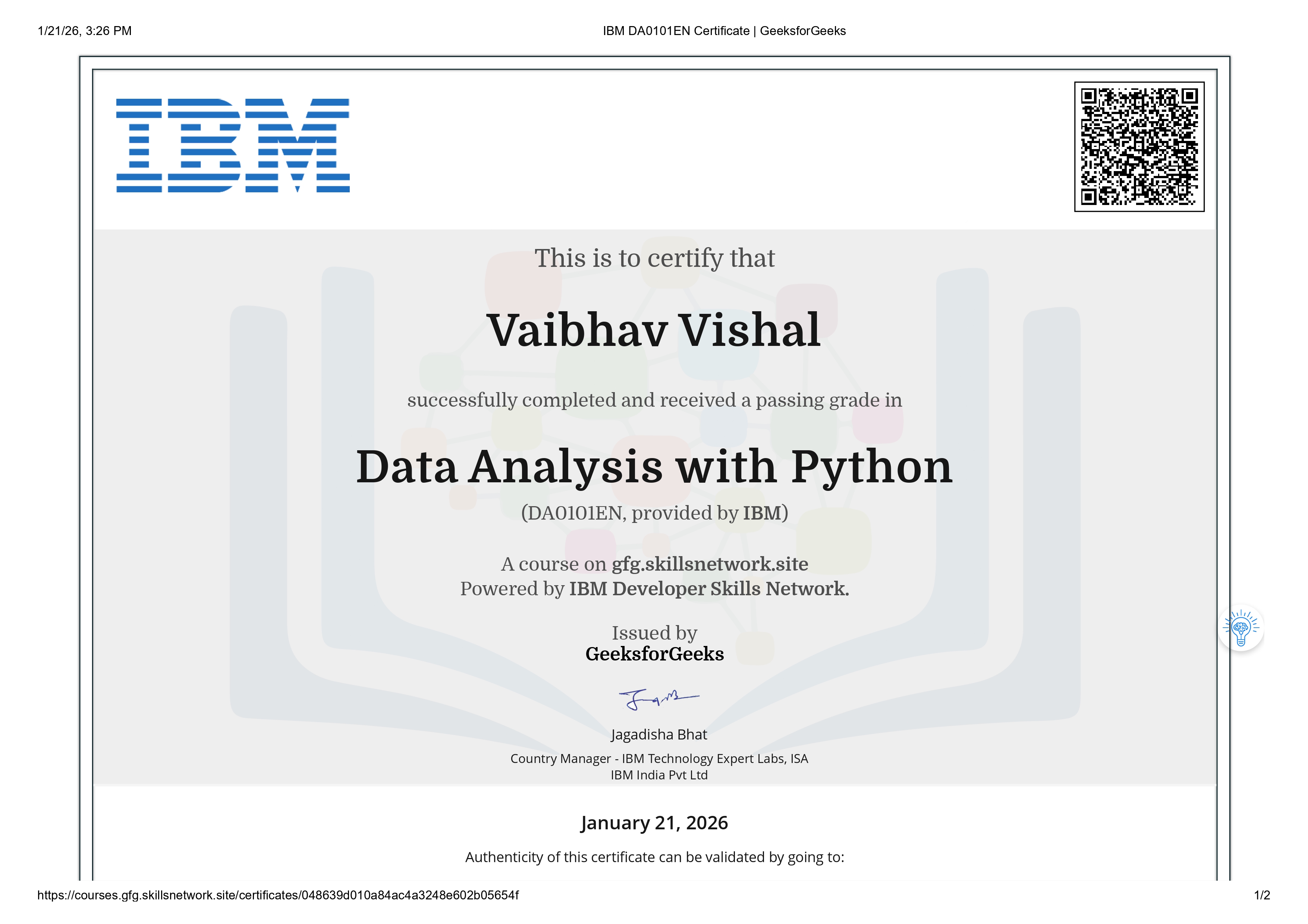 Data Analysis w/ Python